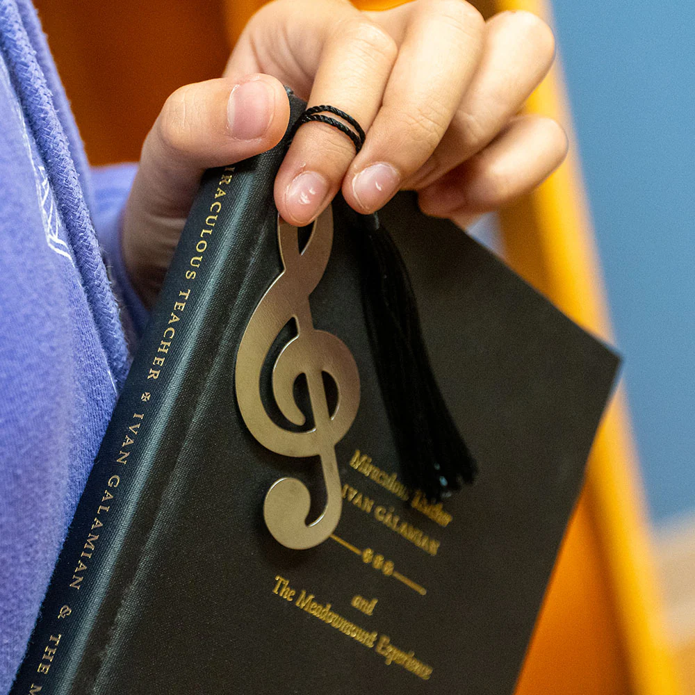 Treble Clef Metal Bookmark