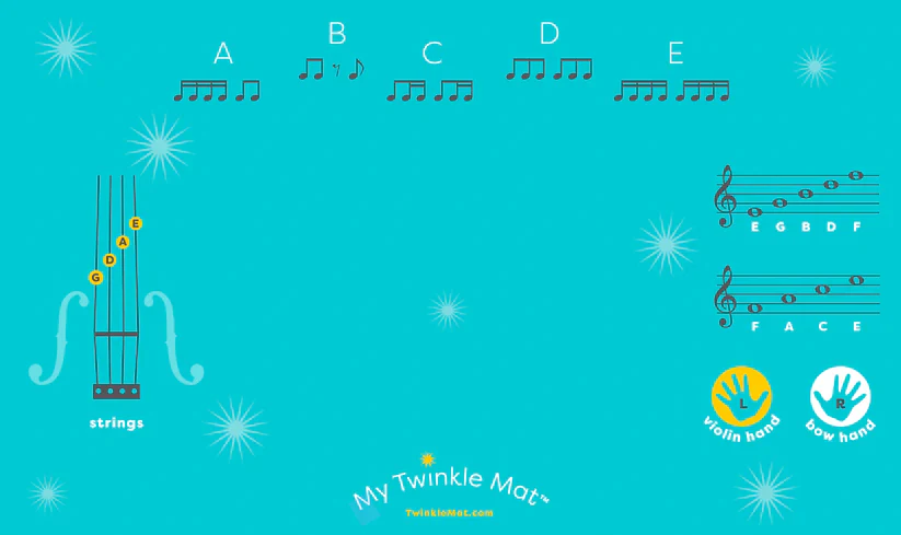 Twinkle Mat with Small Foot Stickers