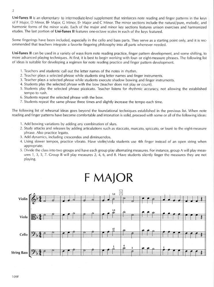 Uni-Tunes II Fundamental Reading Supplement-Score By Carol Nunez Published by Neil A Kjos Music Company - Image 3