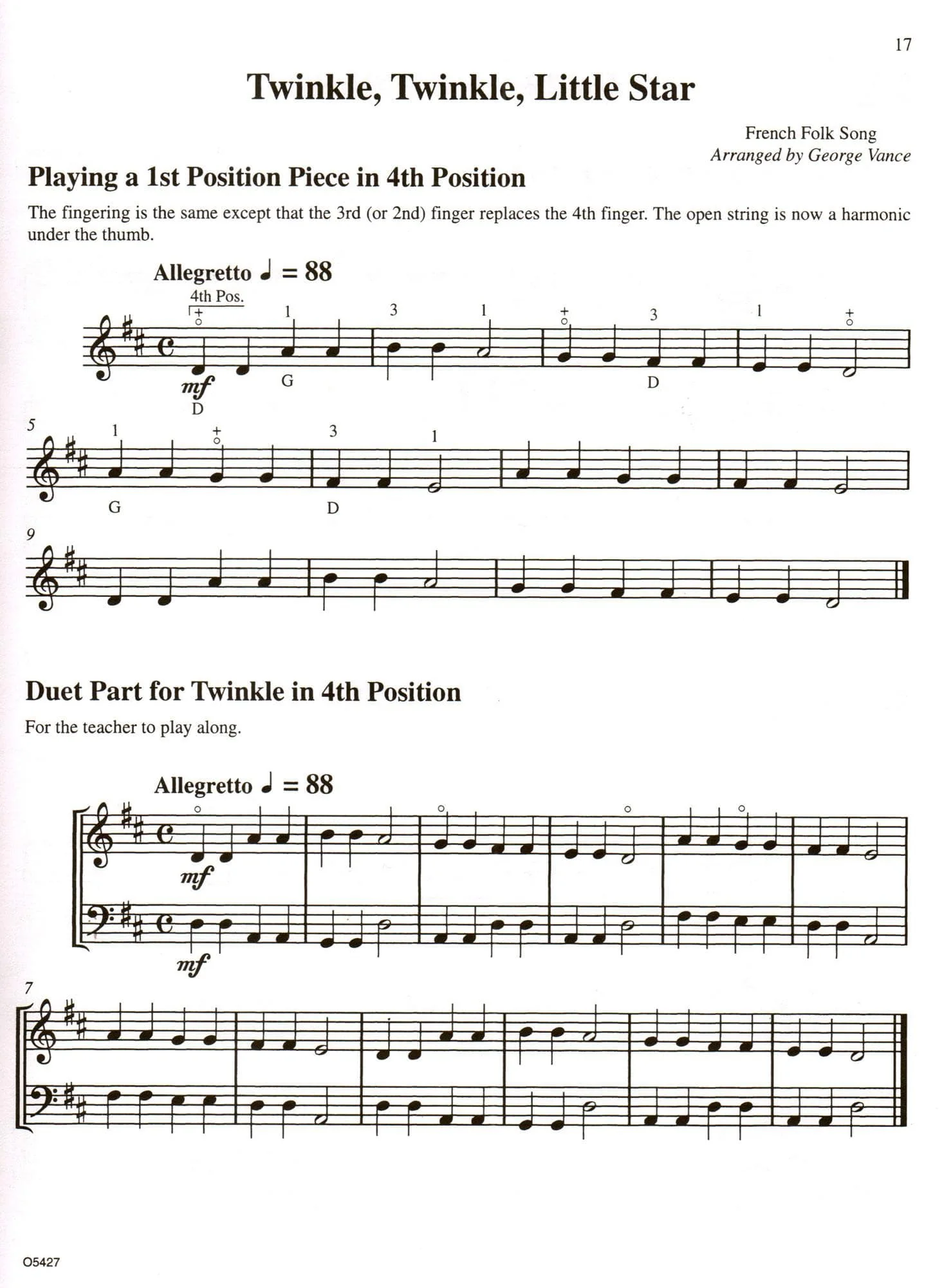 Progressive Repertoire for the Double Bass - Volume 1 Bass Book w/ Online Audio Access - by George Vance - Published by Carl Fischer - Image 3