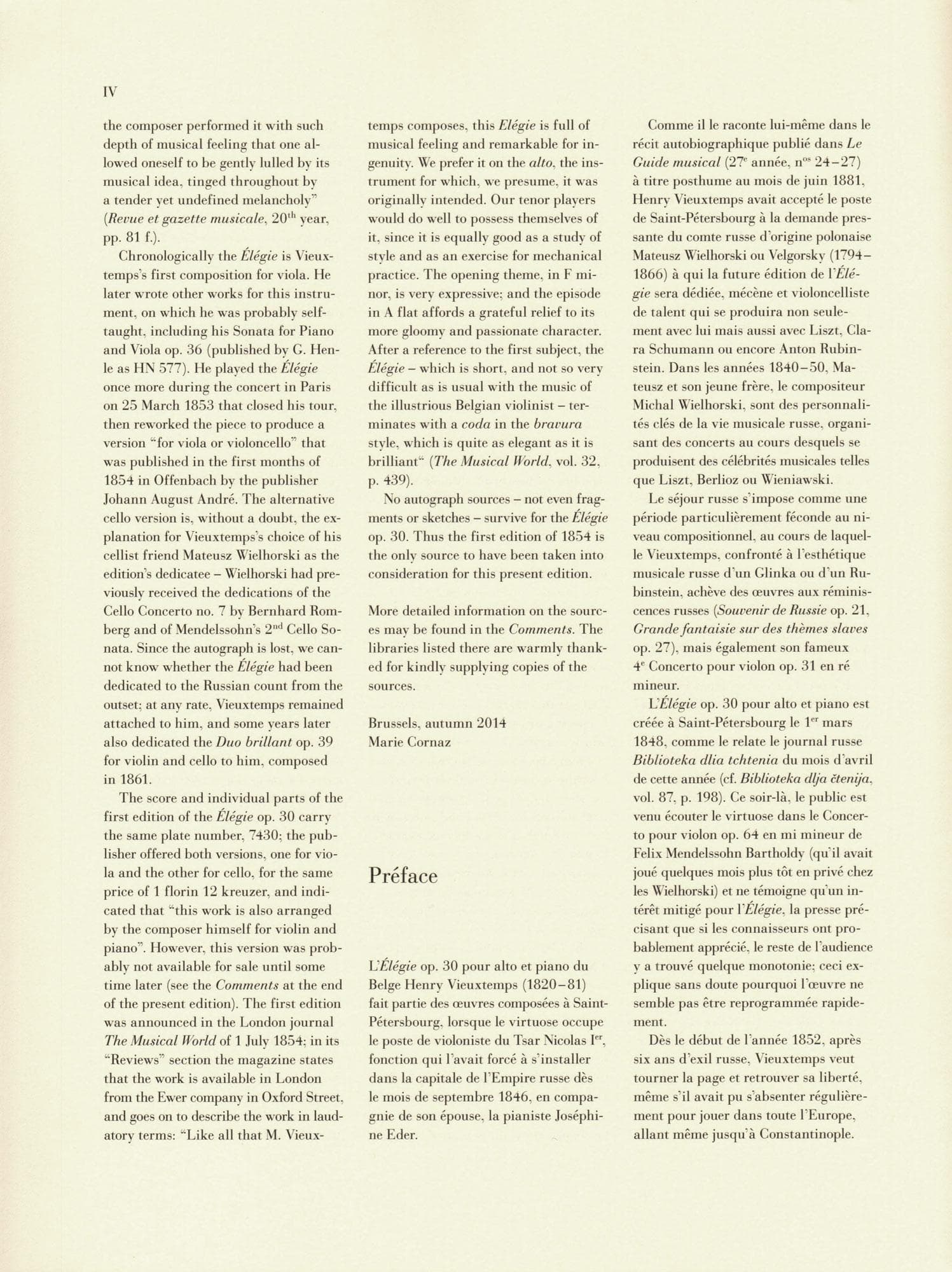 Vieuxtemps, Henri - Elegie, Opus 30 - for Viola and Piano - edited by Jost and Zimmermann - G Henle URTEXT - Image 4