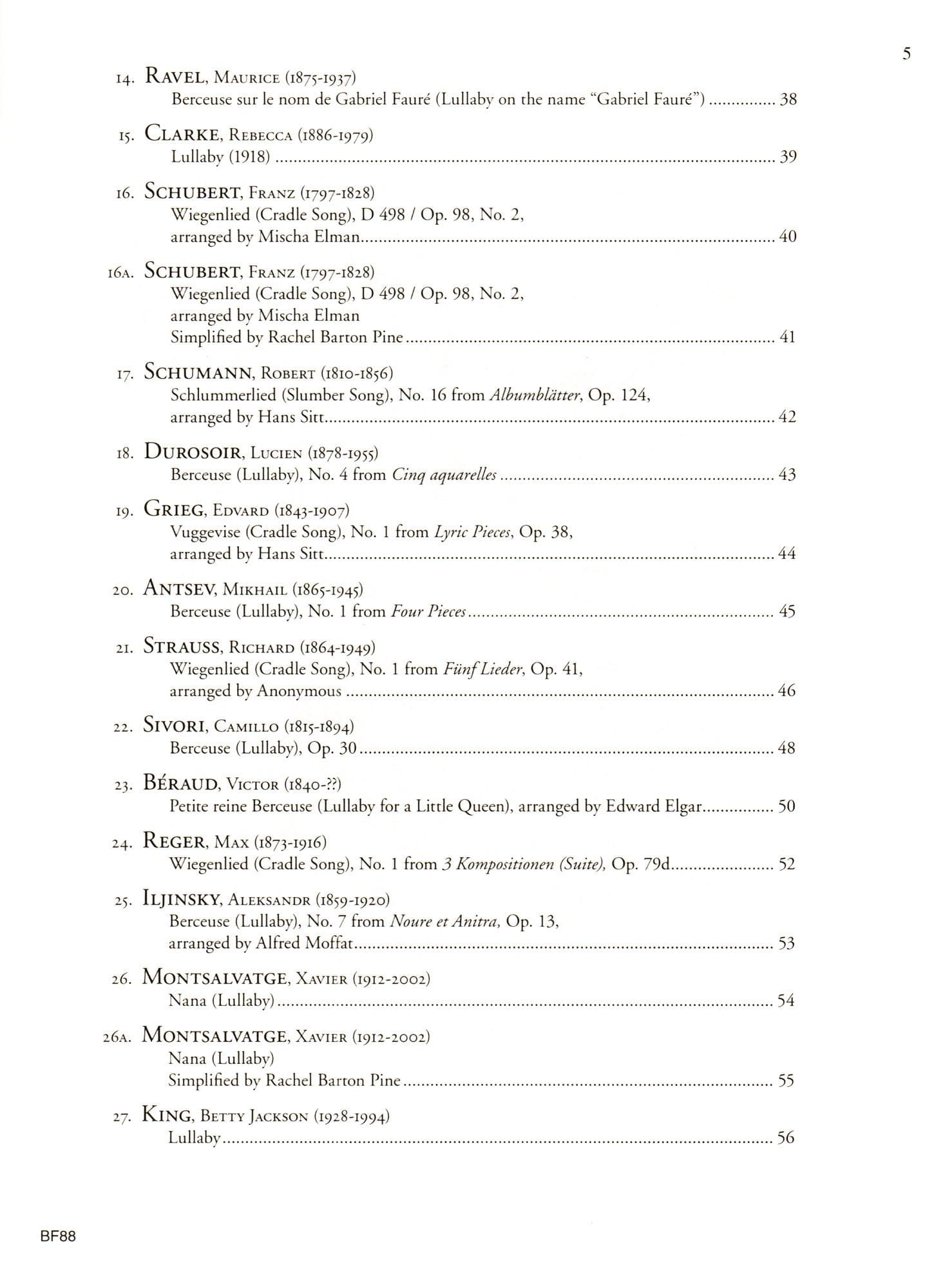 Violin Lullabies - 27 Pieces for Violin and Piano (online PDF and Audio included) - edited by Rachel Barton Pine - Carl Fischer Publication - Image 3