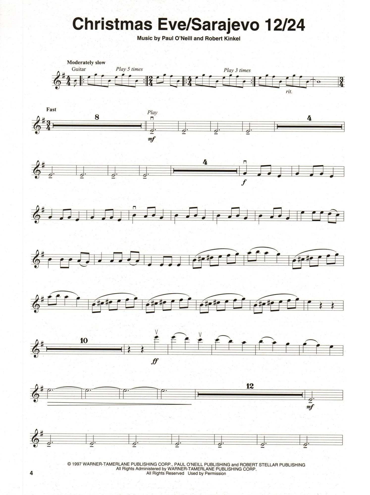 Trans-Siberian Orchestra - Violin Play-Along Vol. 40 - 8 Songs - for Violin with Online Audio Accompaniment - Hal Leonard - Image 3
