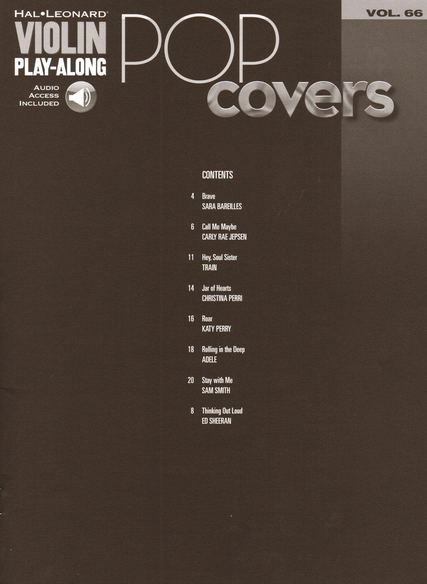 Pop Covers - for Violin with Audio Accompaniment - Violin Play-Along Vol. 66 - Hal Leonard - Image 2