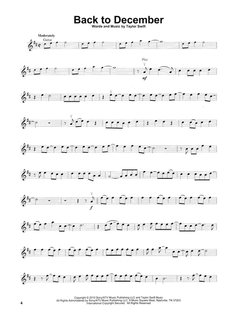 Violin Play-Along, Volume 37: Taylor Swift - Violin - Hal Leonard - Image 3