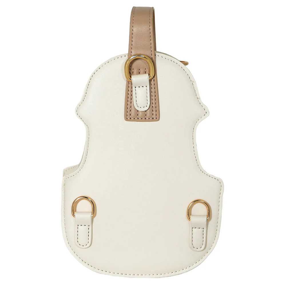 Violin-Shaped Purse - White - Image 3