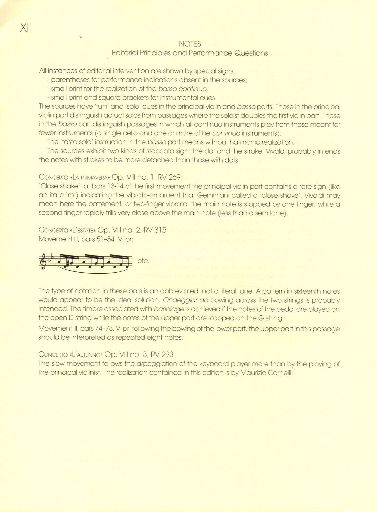 Vivaldi, Antonio - The Four Seasons (Complete) - for Violin and Piano - reduction by Maurizio Carnelli - Ricordi - Image 5