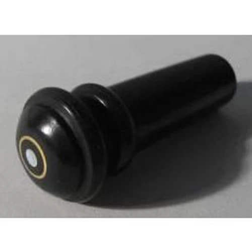 Standard Ebony Violin Endpin with Gold Ring and Pearl Inlay - Image 5