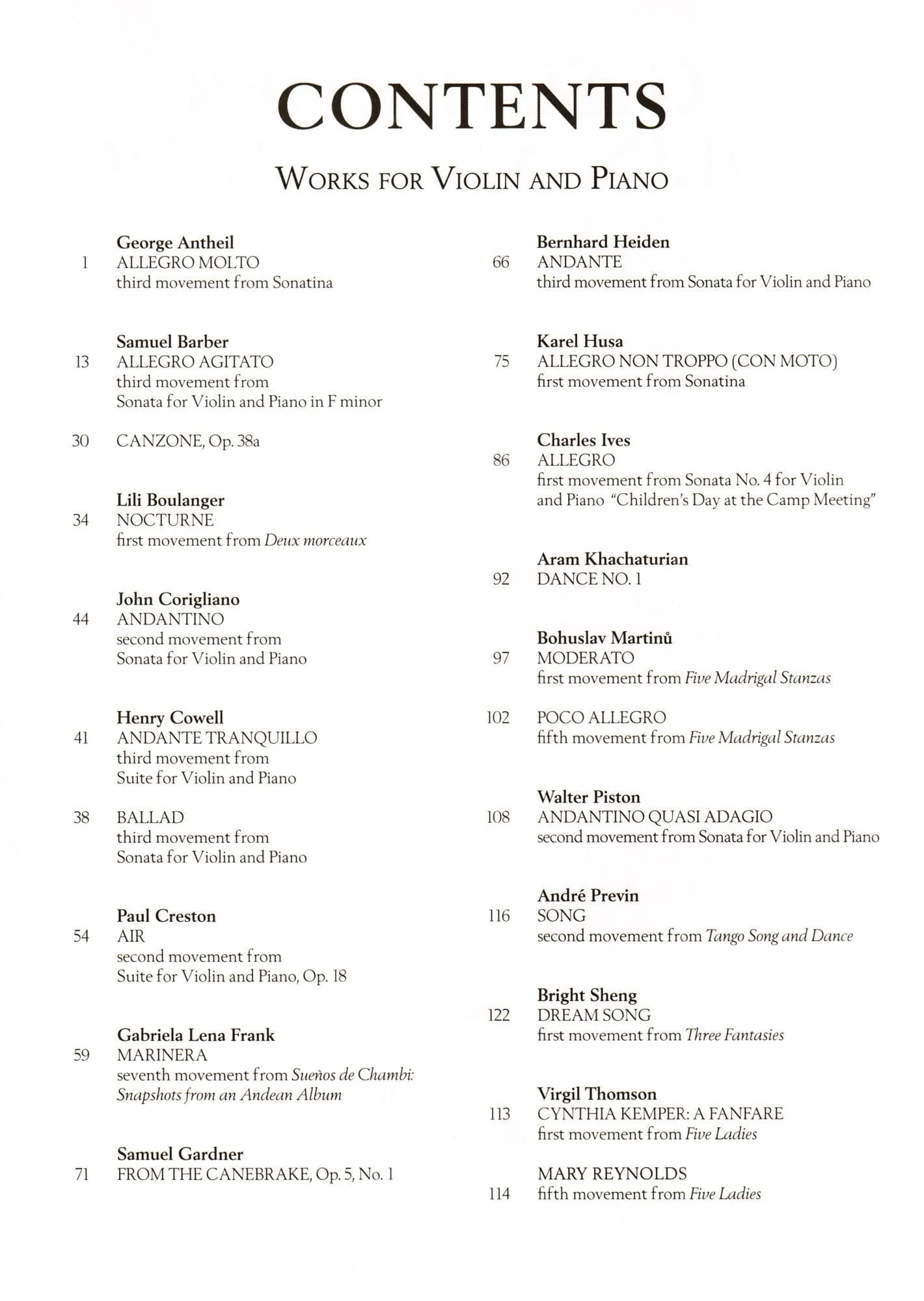 The G. Schirmer Violin Anthology - 24 Works from the 20th and 21st Centuries - for Violin and Piano - G. Schirmer - Image 2