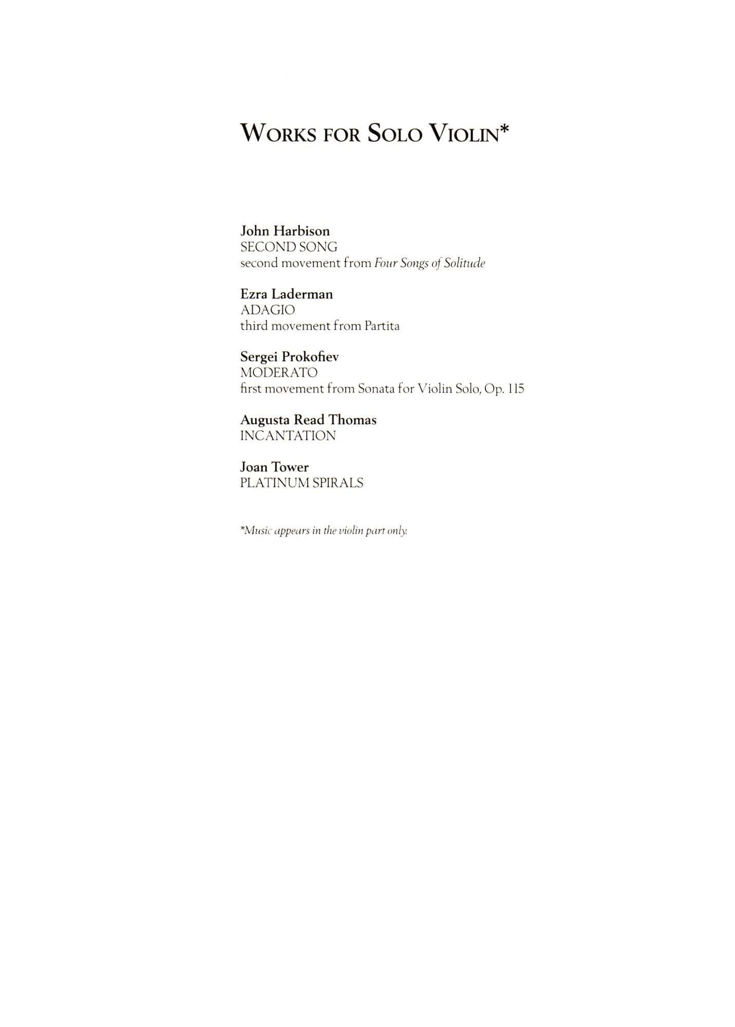 The G. Schirmer Violin Anthology - 24 Works from the 20th and 21st Centuries - for Violin and Piano - G. Schirmer - Image 3