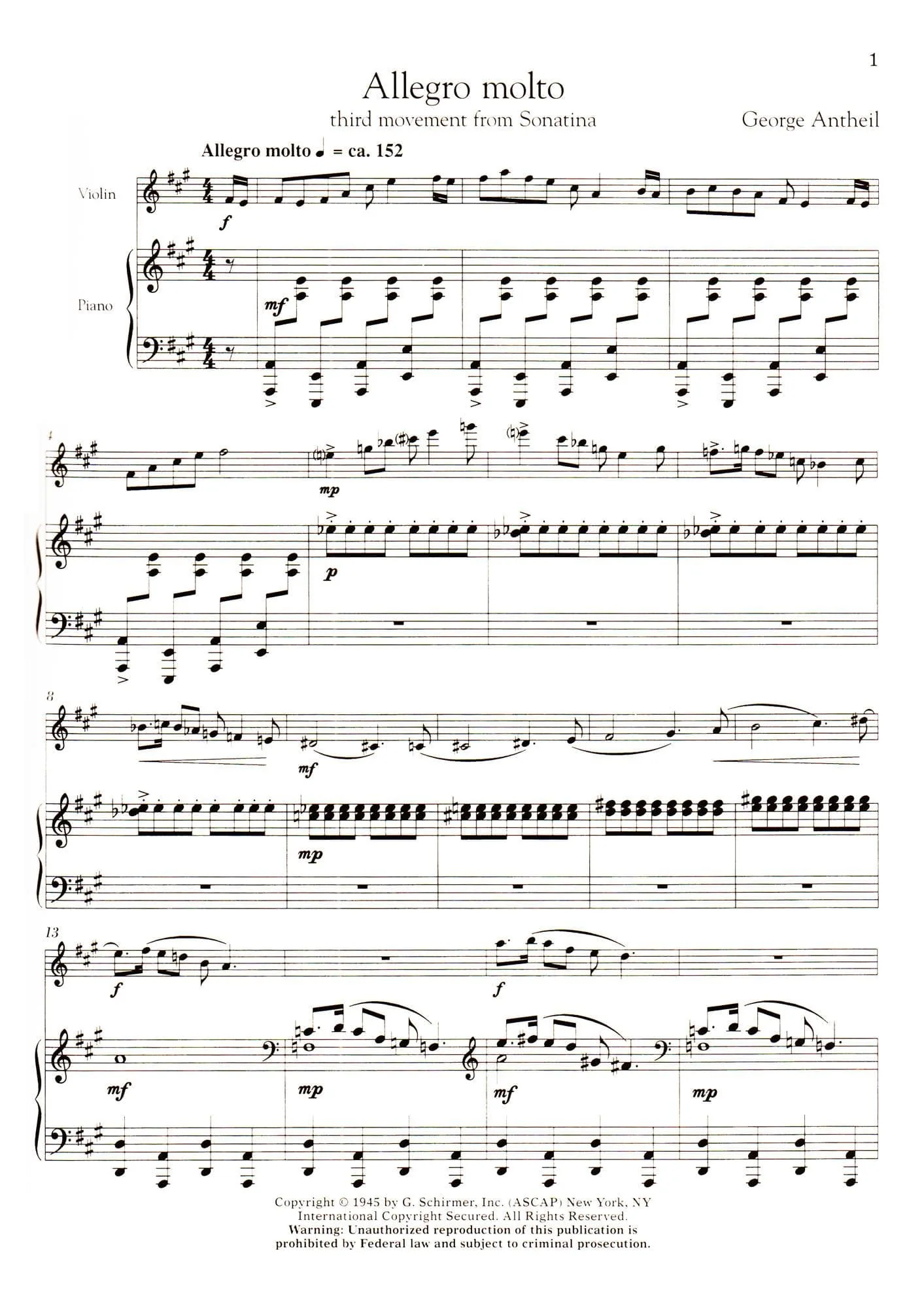 The G. Schirmer Violin Anthology - 24 Works from the 20th and 21st Centuries - for Violin and Piano - G. Schirmer - Image 5