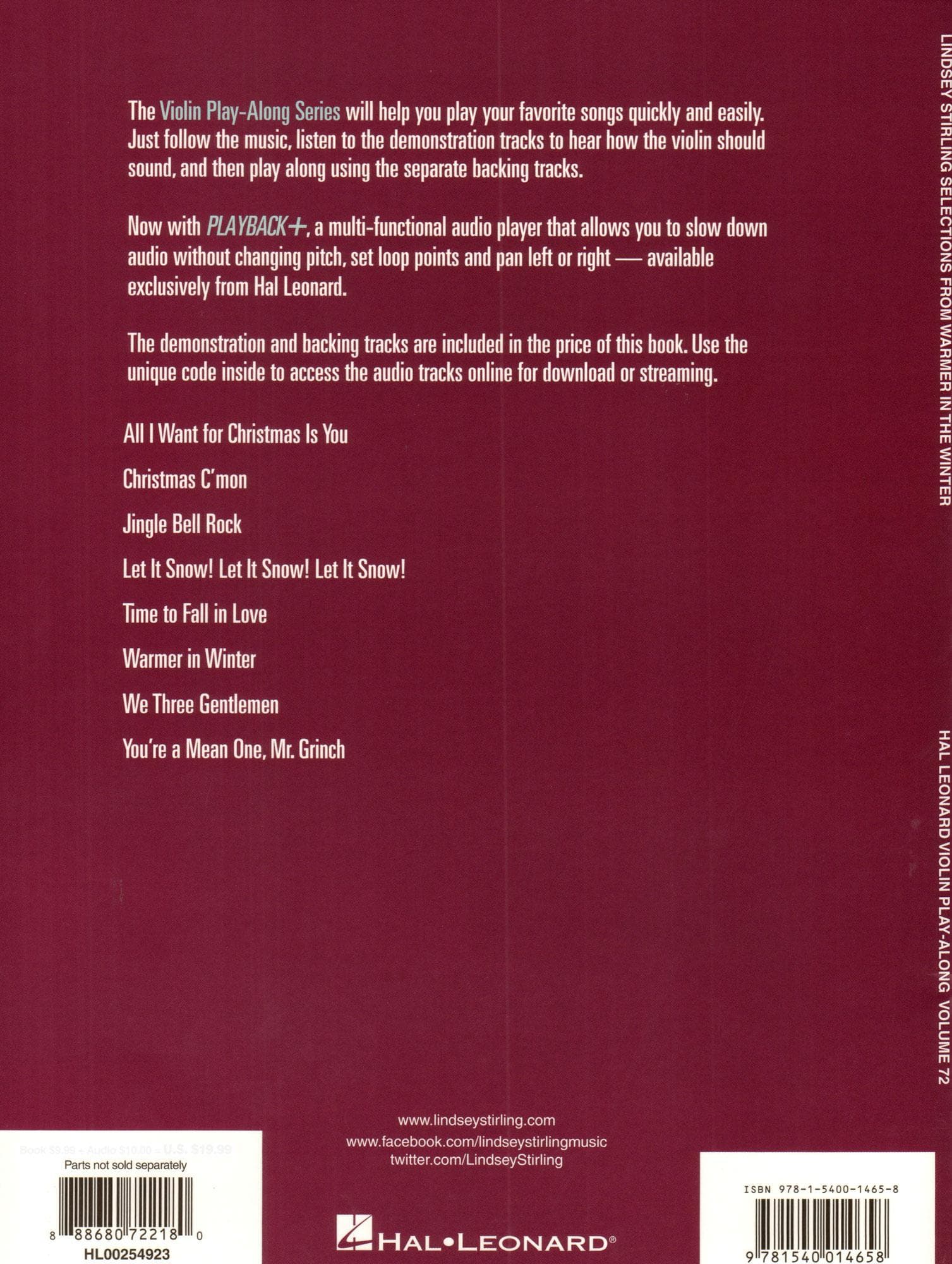 Violin Play-Along Volume 72: Lindsey Stirling, Warmer in the Winter - for Violin - with Online Audio Access - Hal Leonard - Image 3