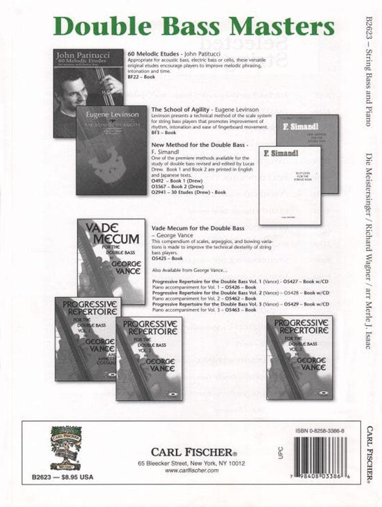 Wagner - The Meistersinger For Bass and Piano Arranged by Isaac Published by Carl Fischer - Image 4