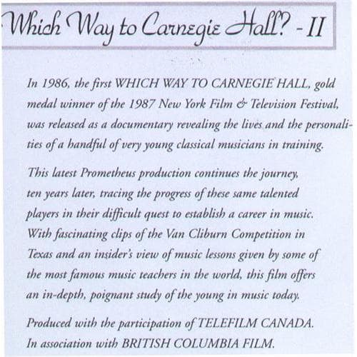 Which Way to Carnegie Hall 2: A Journey into Music - DVD - Image 2