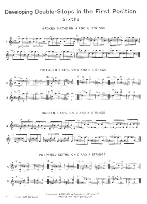 Developing Double-Stops for Violin - edited by Harvey Whistler - published by Rubank Publications - Image 2