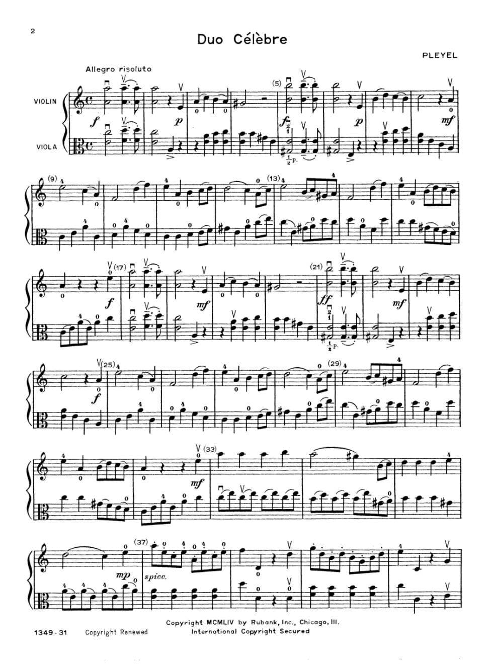 Whistler / Hummel - String Companions Duet Collection, Volume 2 - Violin and Viola - Rubank Publications - Image 2