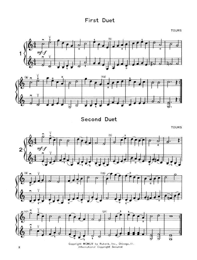 Whistler/Hummel - First Duet Album For Two Violins Published by Rubank Publications - Image 3