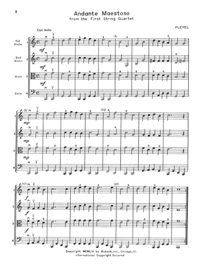 Whistler / Hummel - First Quartet Album Published by Rubank Publications - Image 3