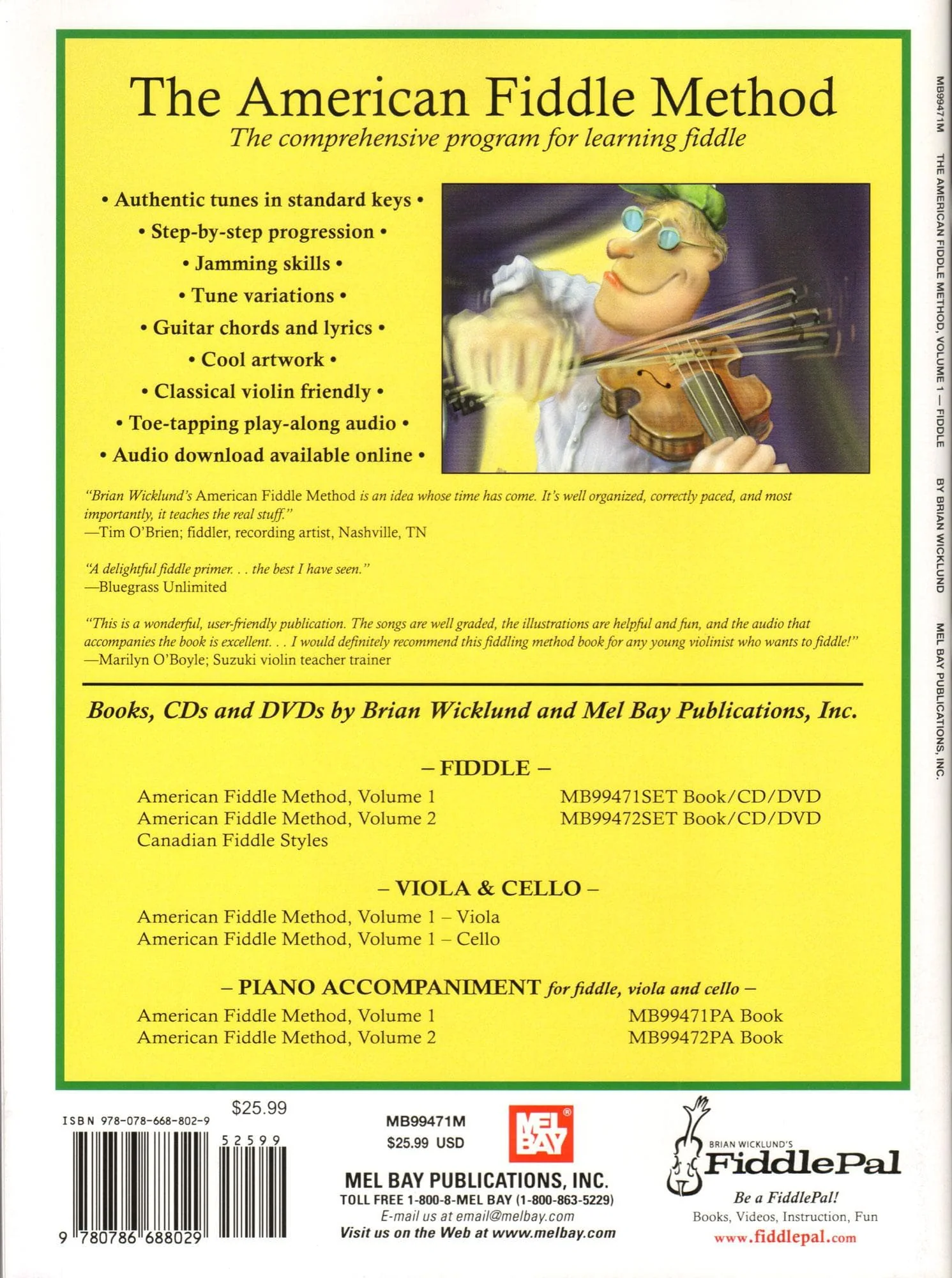 Wicklund, Brian - The American Fiddle Method, Volume 1 - Violin - Book with Online Audio - Mel Bay Publications - Image 4