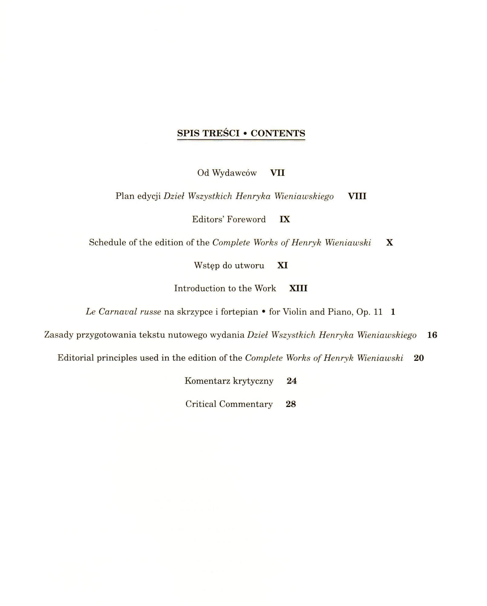 Wieniawski, Henryk - Le Carnaval Russe, Op. 11 - for Violin and Piano - edited by Renata Suchowiejko - PWM Edition - Image 4