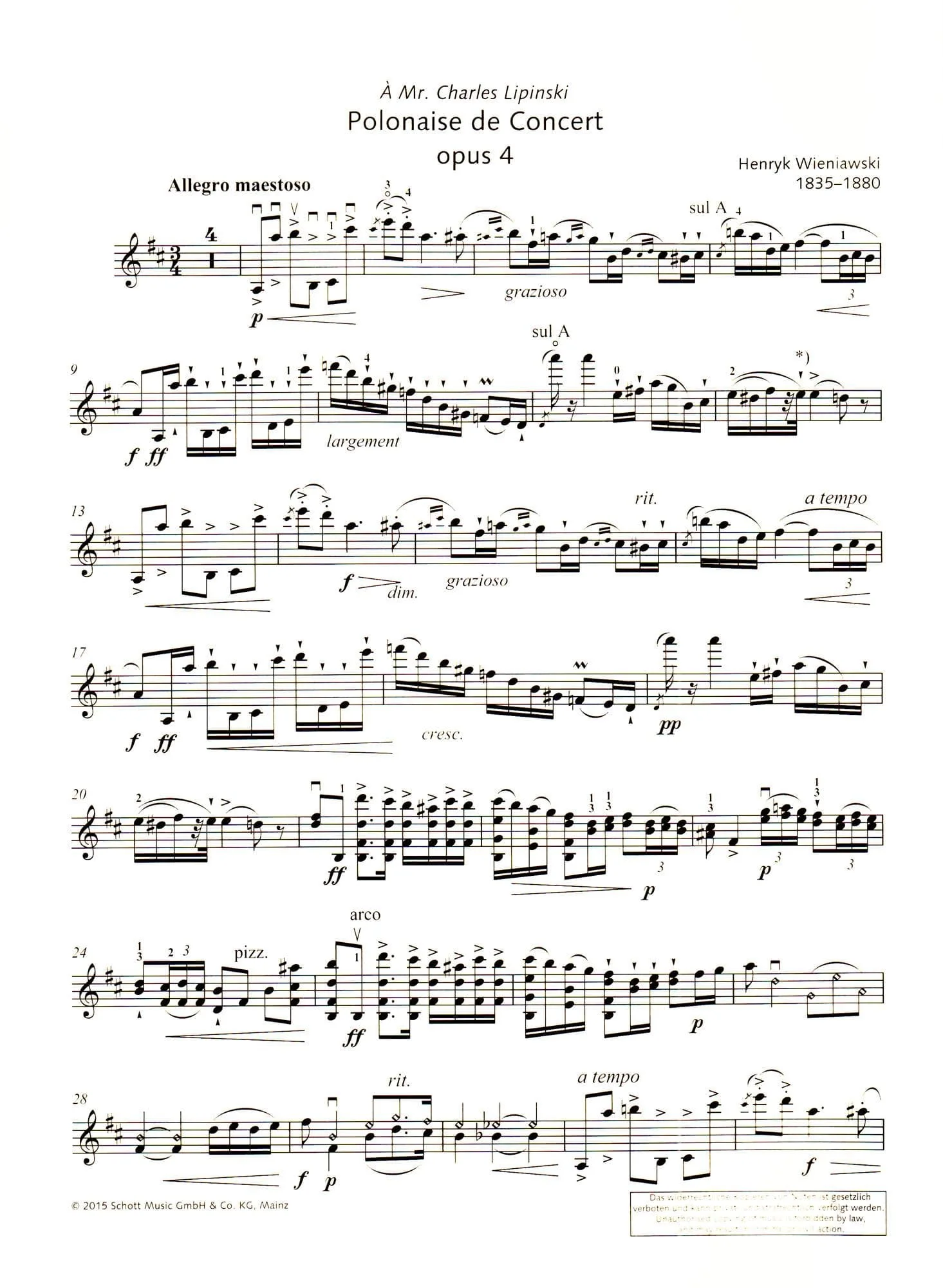 Henryk Wieniawski Repertoire - for Violin and Piano - edited by Wolfgang Birtel and Friedemann Eichhorn - Schott - Image 6