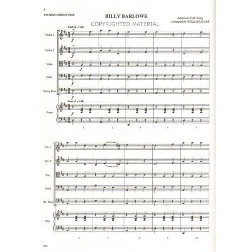 Folk Songs of the USA Piano Part & Score by William Starr - Image 3