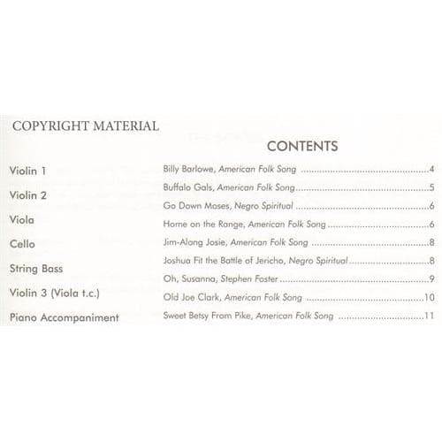 Folk Songs of the USA Viola Part by William Starr - Image 2