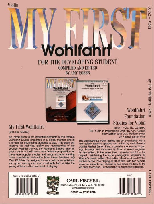 Franz Wohlfahrt - My First Wohlfahrt for Violin - Violin - edited by Amy Rosen - Carl Fischer - Image 4