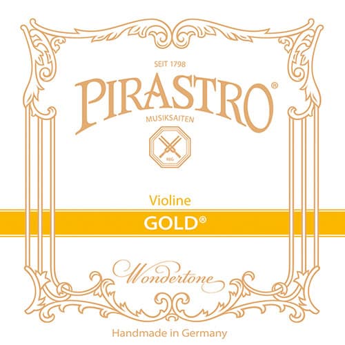Pirastro Wondertone Gold Violin A-String - 4/4 Size - Medium Gauge
