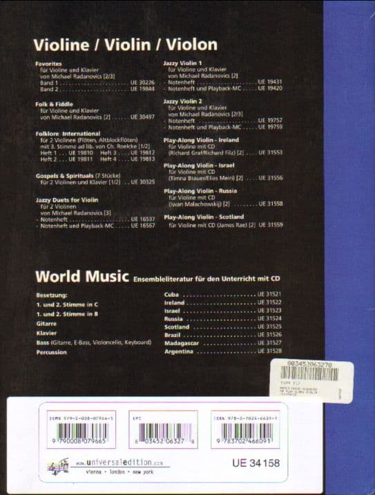 World Music: Madagascar Play-Along for Violin - Violin and Piano/Other Instrument - Universal Edition - Image 3