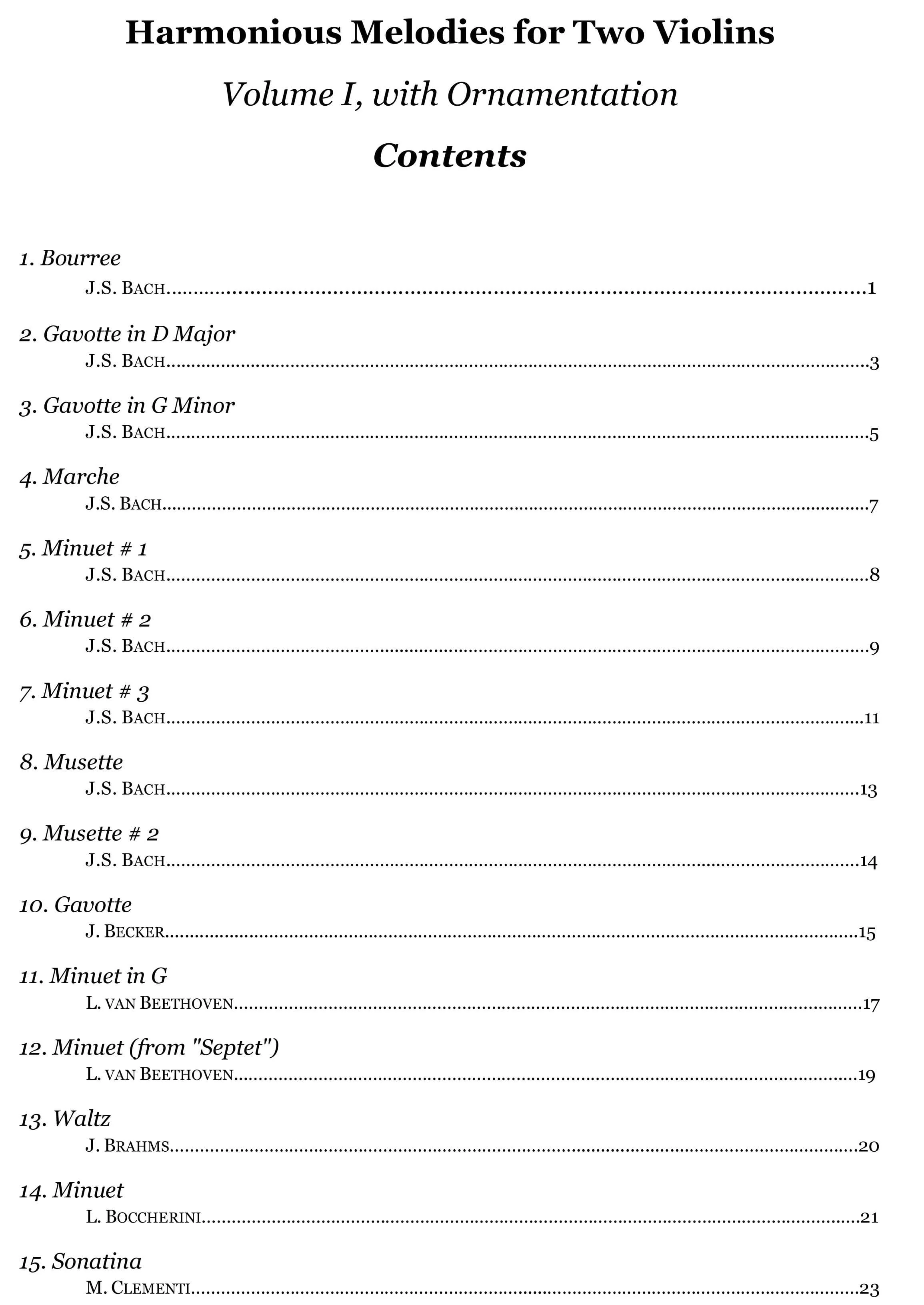 Yasuda - Harmonious Melodies For Violin, Volume I, 2nd Ed. - Dig. Download - Image 2
