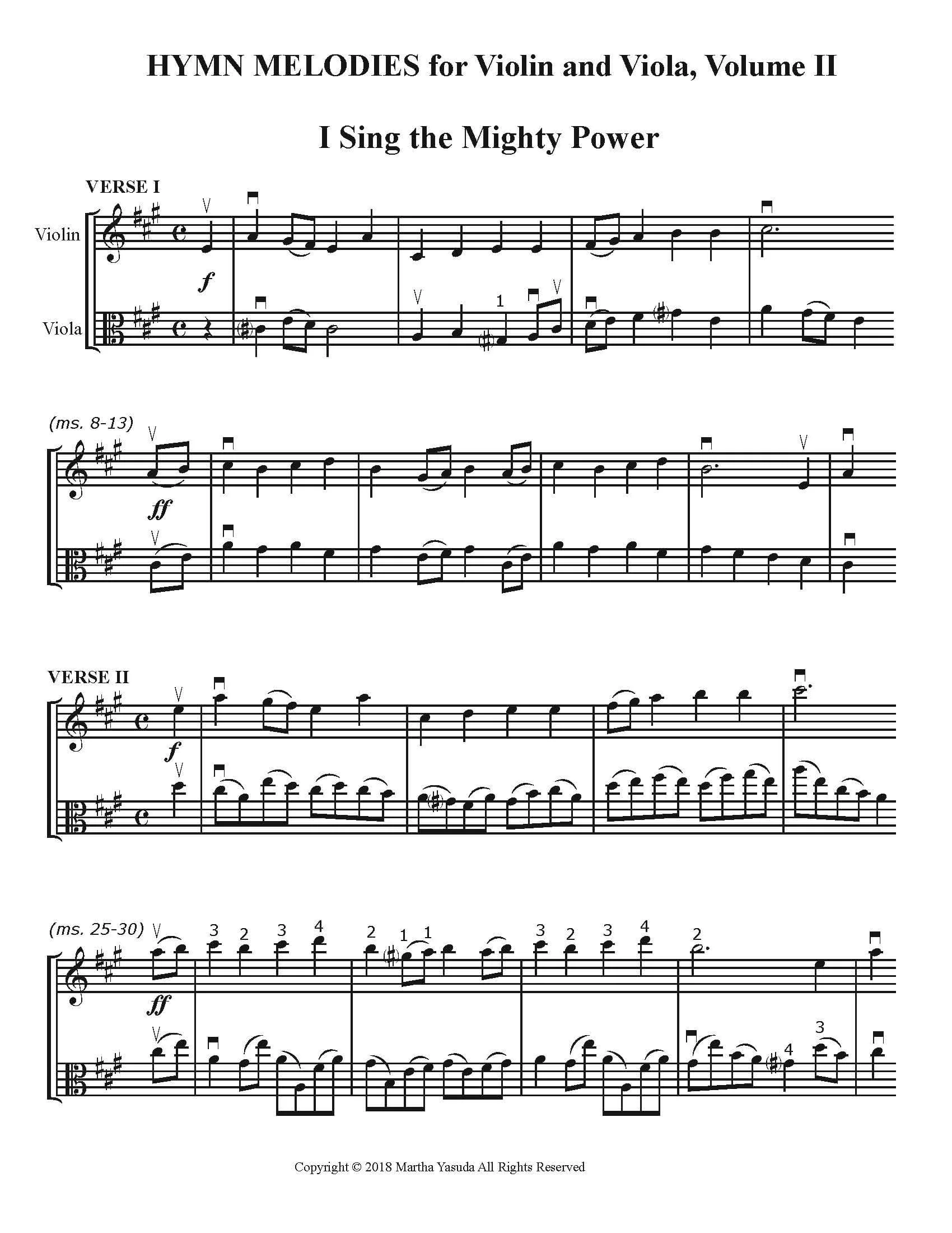 Yasuda Hymn Melodies Violin & Viola Vol 2 Digital - Image 3