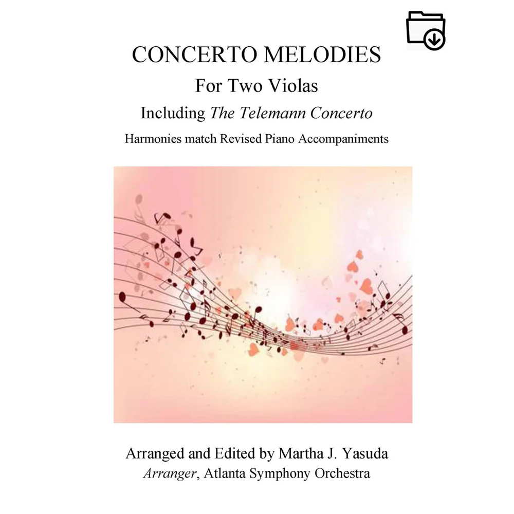 Yasuda, Martha - Concerto Melodies for Two Violas - Digital Download