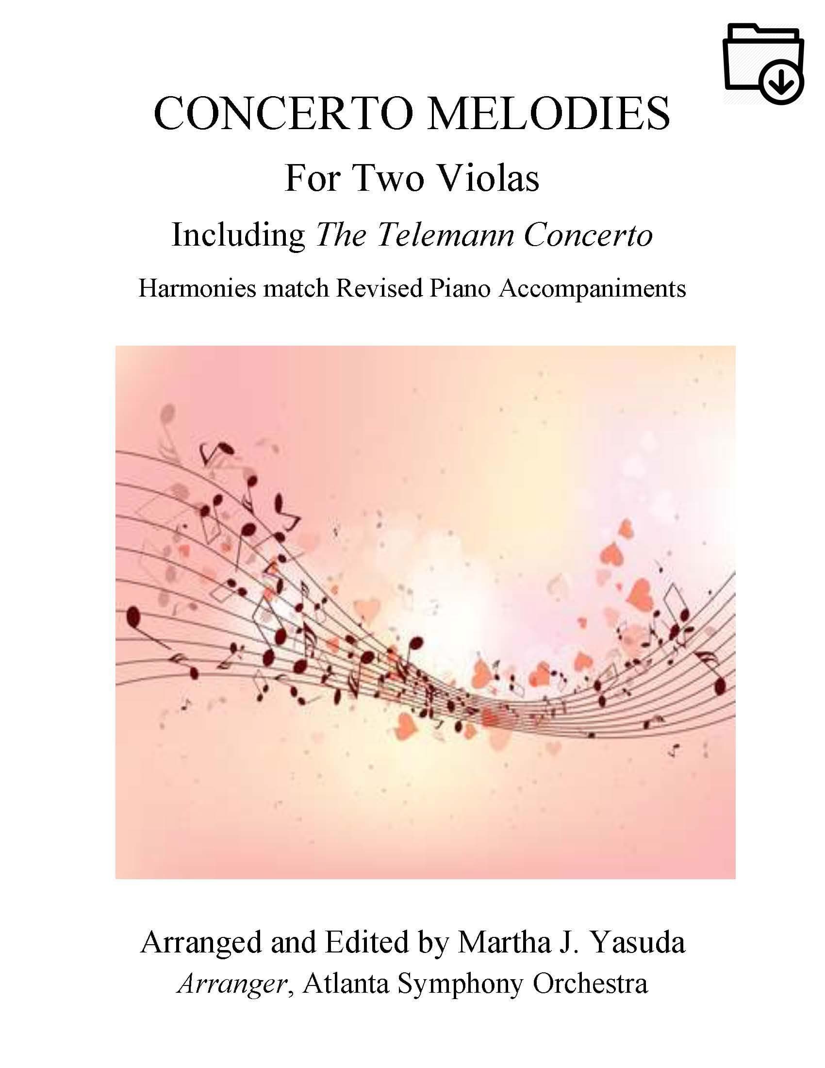 Yasuda, Martha - Concerto Melodies for Two Violas - Digital Download - Image 2