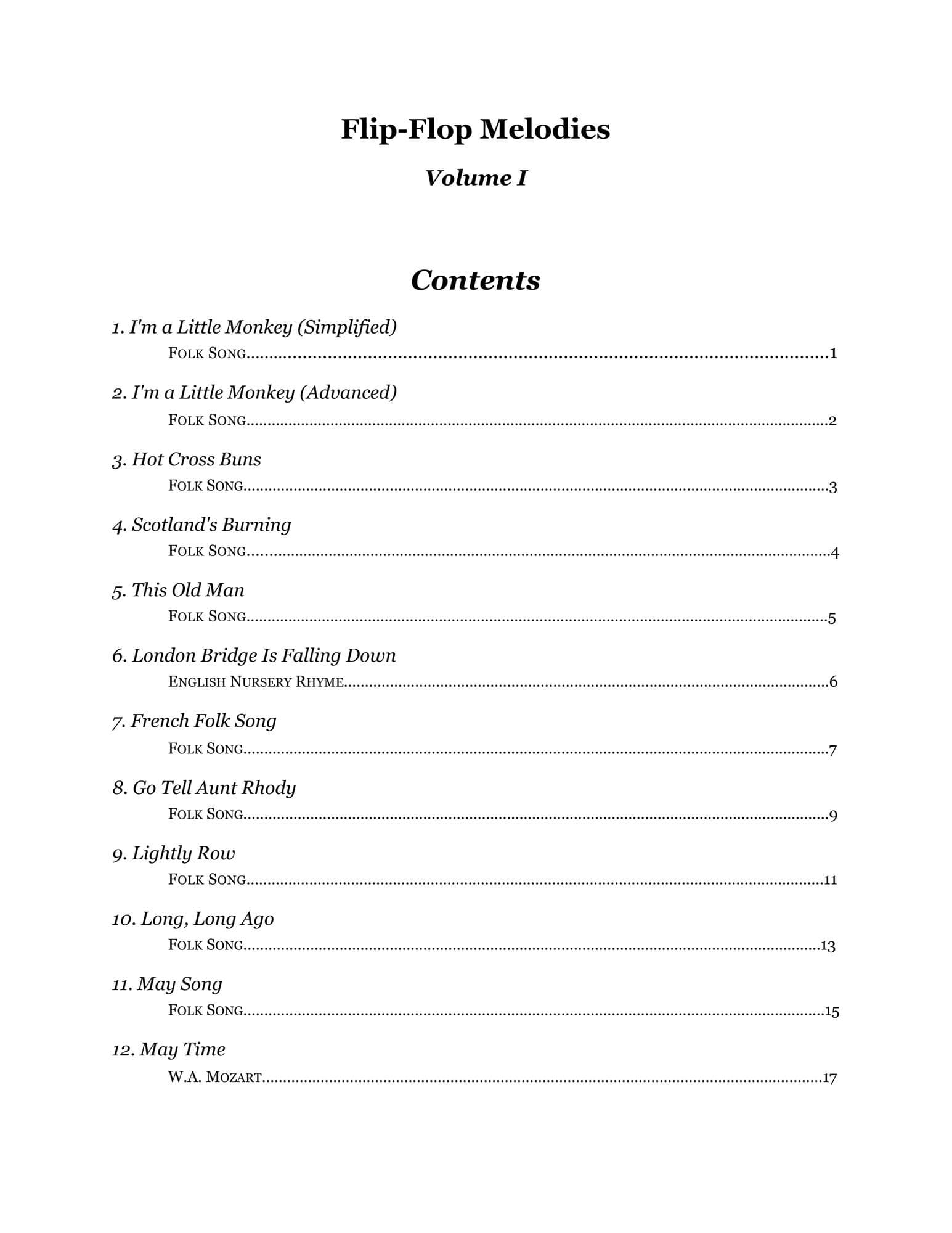 Yasuda, Martha - Flip-Flop Melodies For Cello and Violin, Volume I, 2nd Edition - Digital Download - Image 2