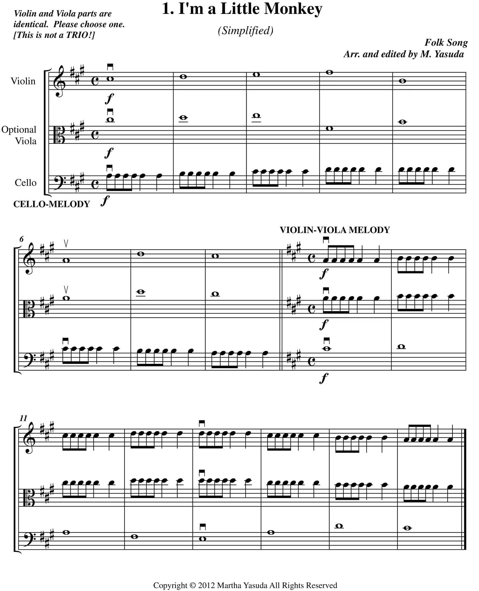 Yasuda, Martha - Flip-Flop Melodies For Cello and Violin, Volume I, 2nd Edition - Digital Download - Image 4