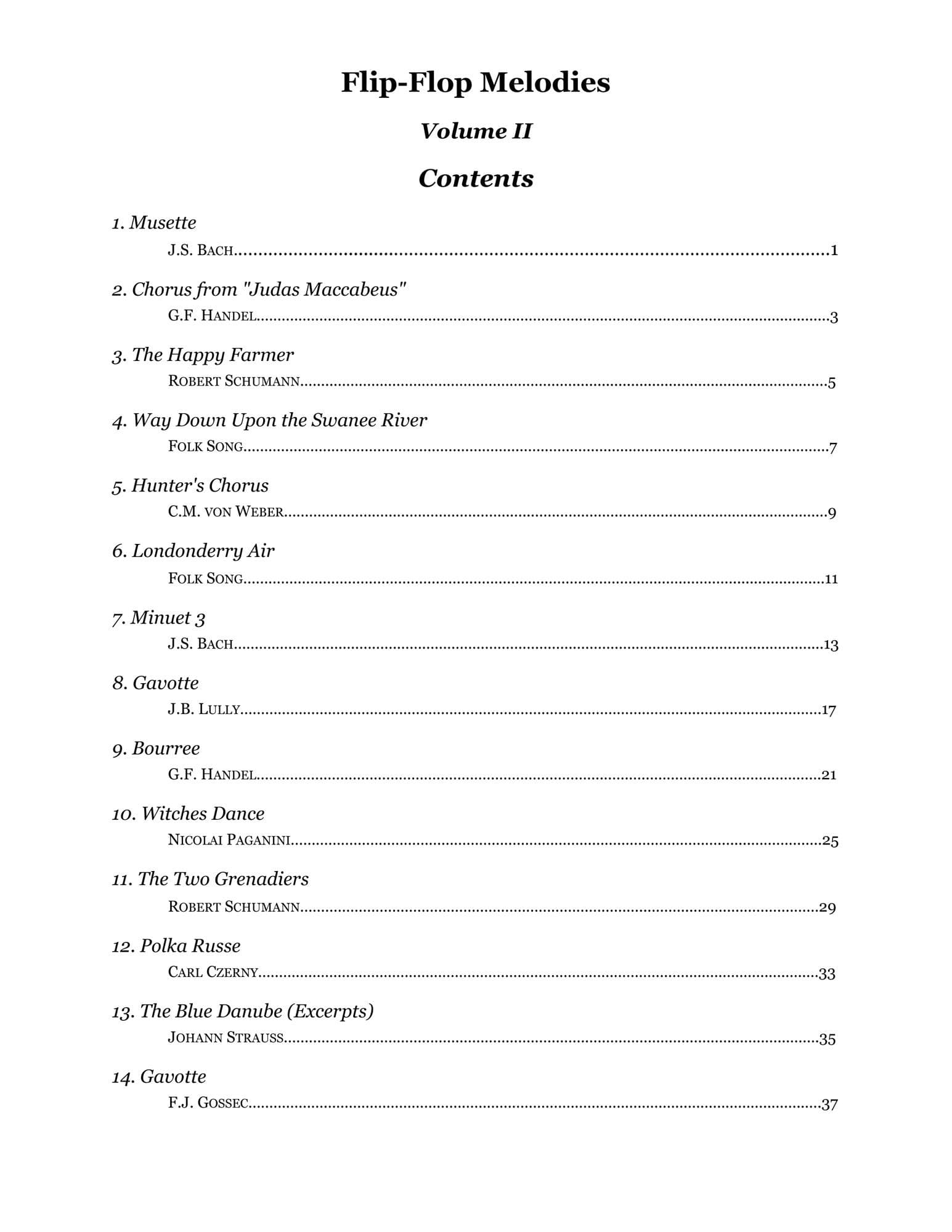 Yasuda, Martha - Flip-Flop Melodies For Cello and Violin, Volume II, 2nd Edition - Digital Download - Image 2