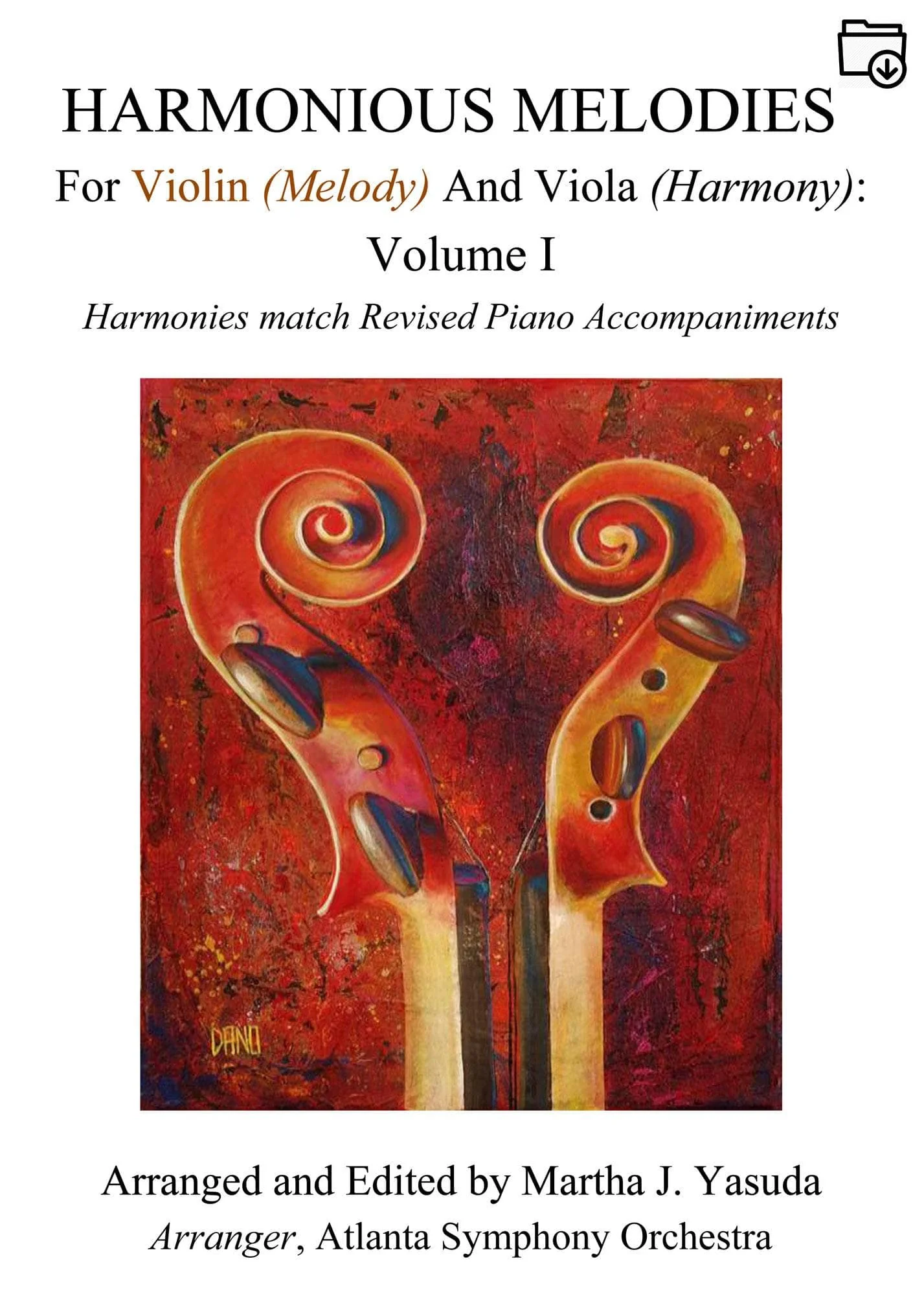 Yasuda, Martha - Harmonious Melodies For Violin and Viola, Volume I - Digital Download