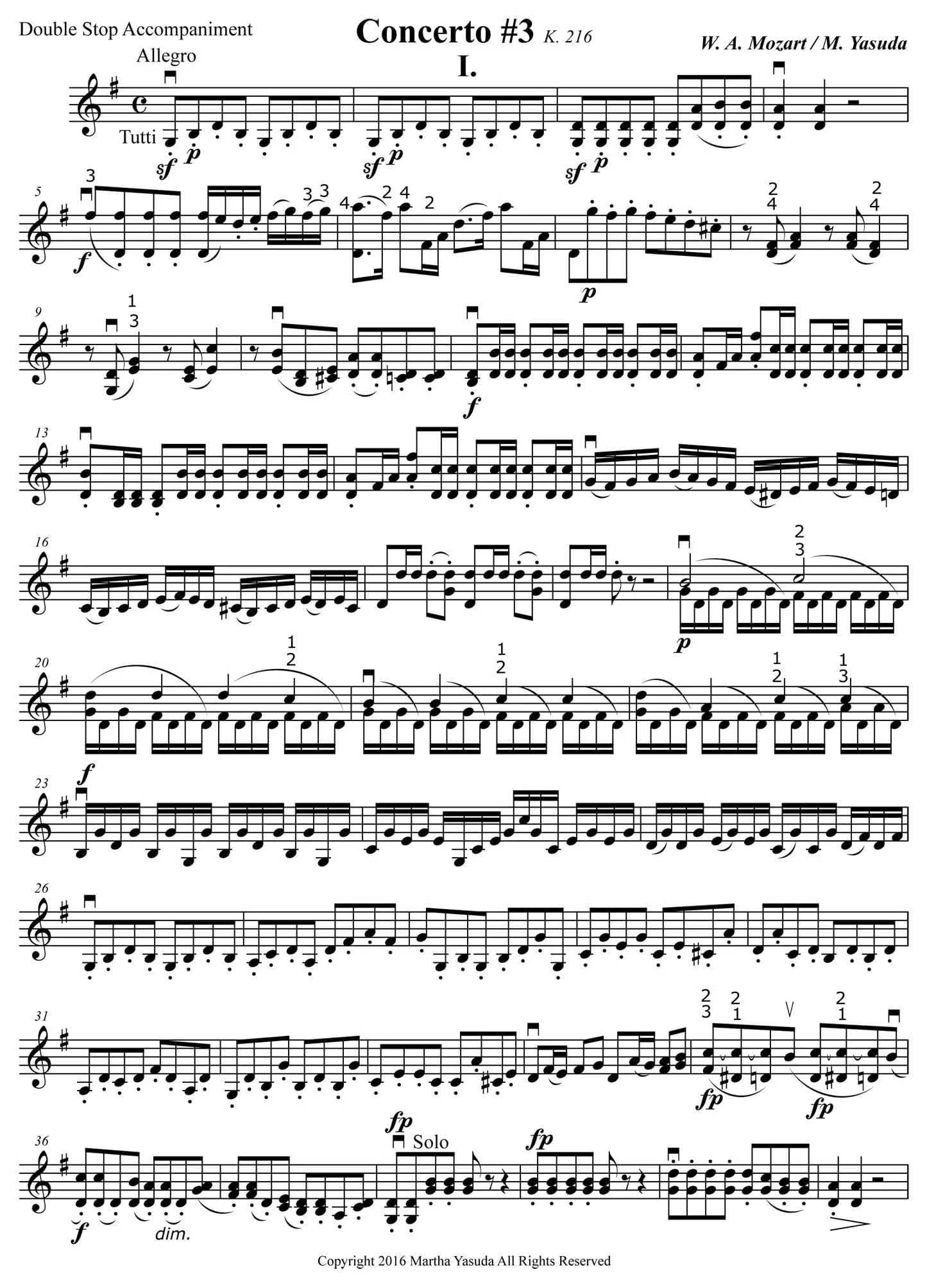 Yasuda, Martha - Mozart Concerti No. 3-5 for Two or Three Violins - Digital Download - Image 4