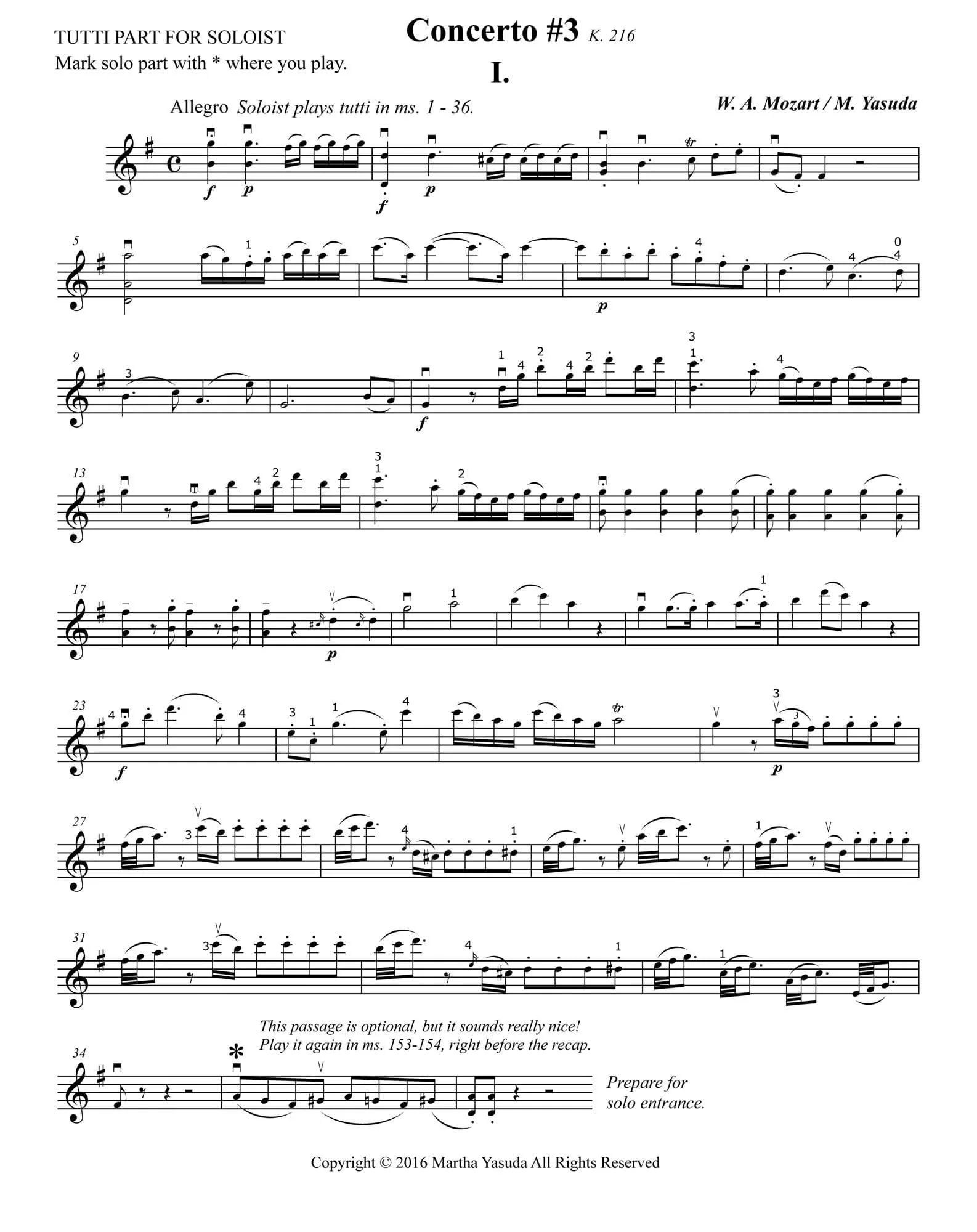 Yasuda, Martha - Mozart Concerti No. 3 for Two or Three Violins - Digital Download - Image 3