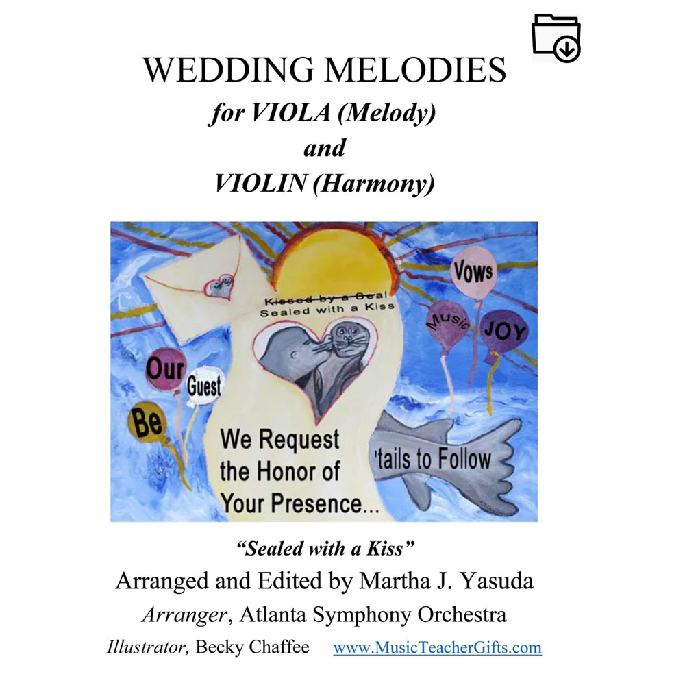 Yasuda, Martha - Wedding Melodies For Viola and Violin - Digital Download