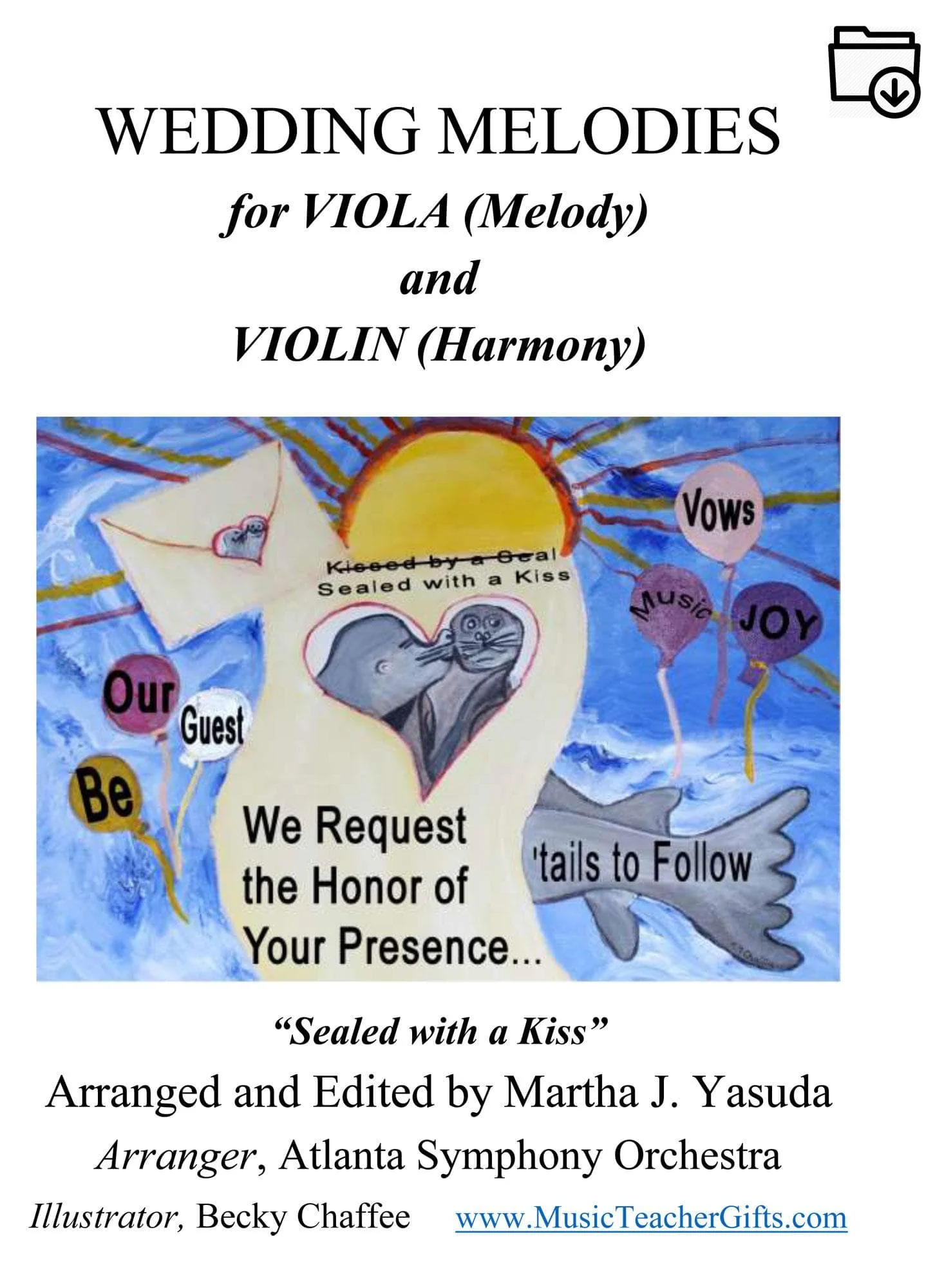 Yasuda, Martha - Wedding Melodies For Viola and Violin - Digital Download - Image 2