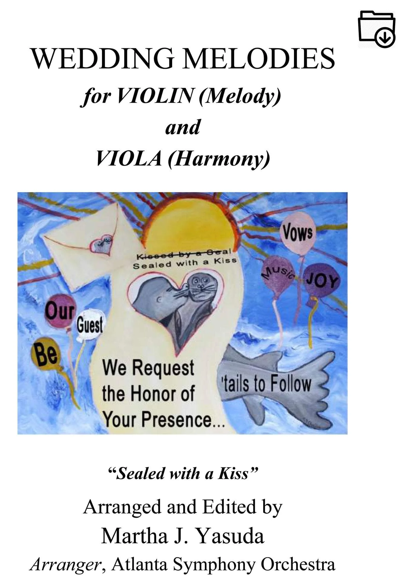 Yasuda, Martha - Wedding Melodies For Violin and Viola - Digital Download - Image 2