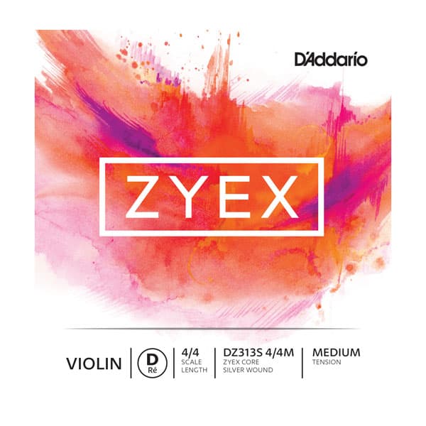 Zyex Silver D String 4/4 Size Medium